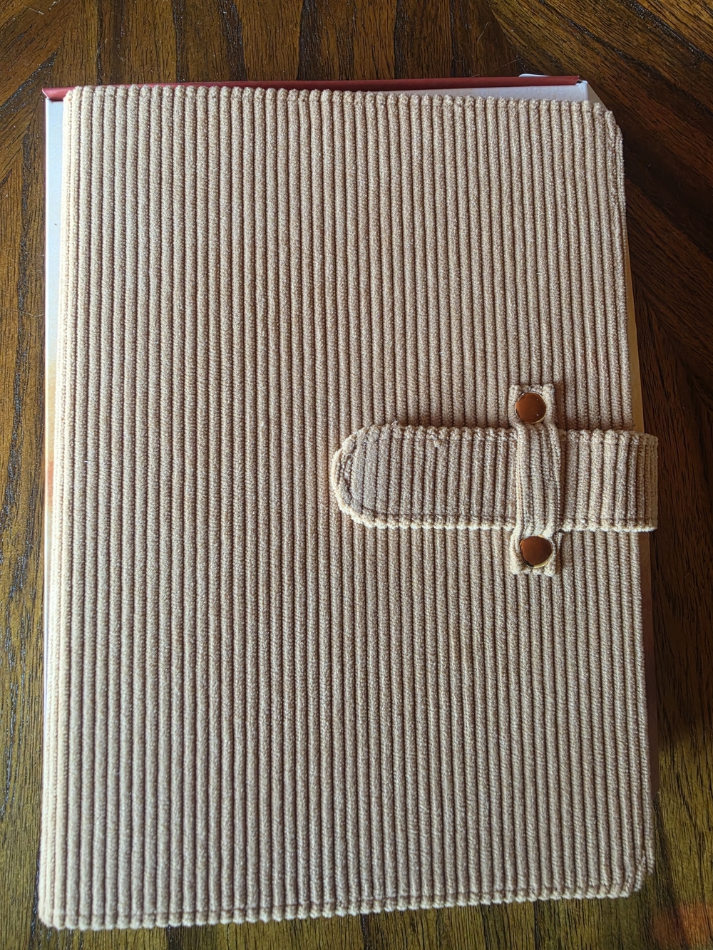 Archer And Olive Tan Corduroy Journal Notebook Cover - NWOT